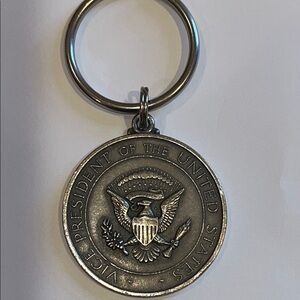 Silver Vice President Dan Quayle of the United States Keychain